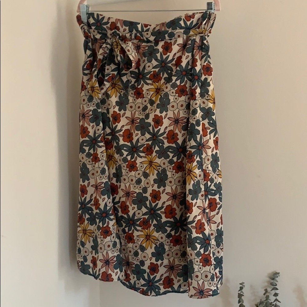 Roolee Floral Midi Skirt